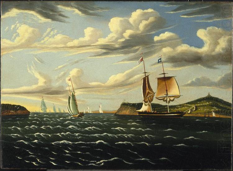 Thomas Chambers Staten Island and the Narrows china oil painting image